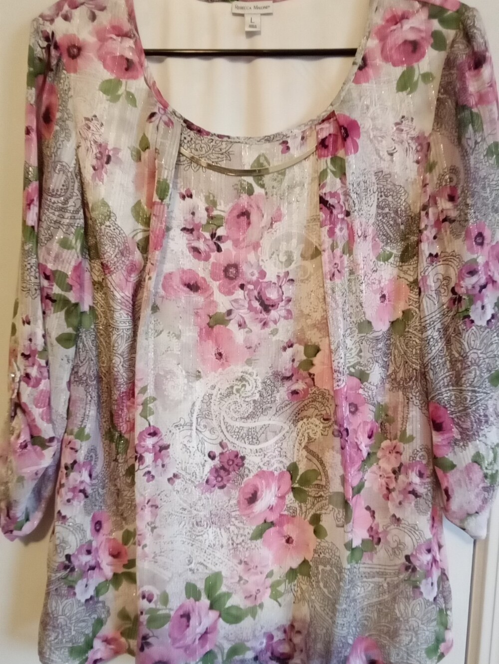 #6062 Rebecca Malone Blouse. - L